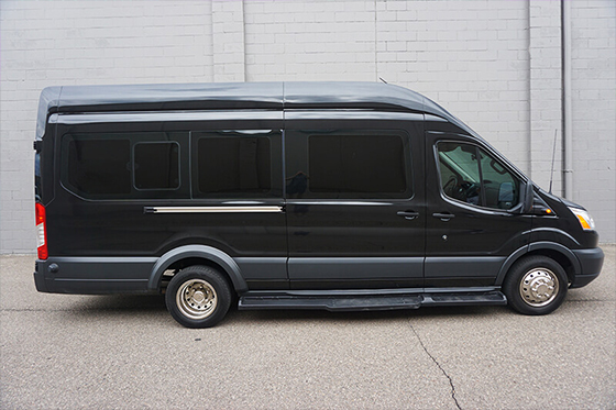 colored lighting in van