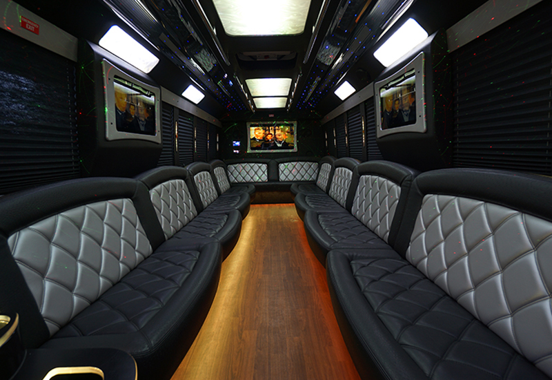 limo bus interior